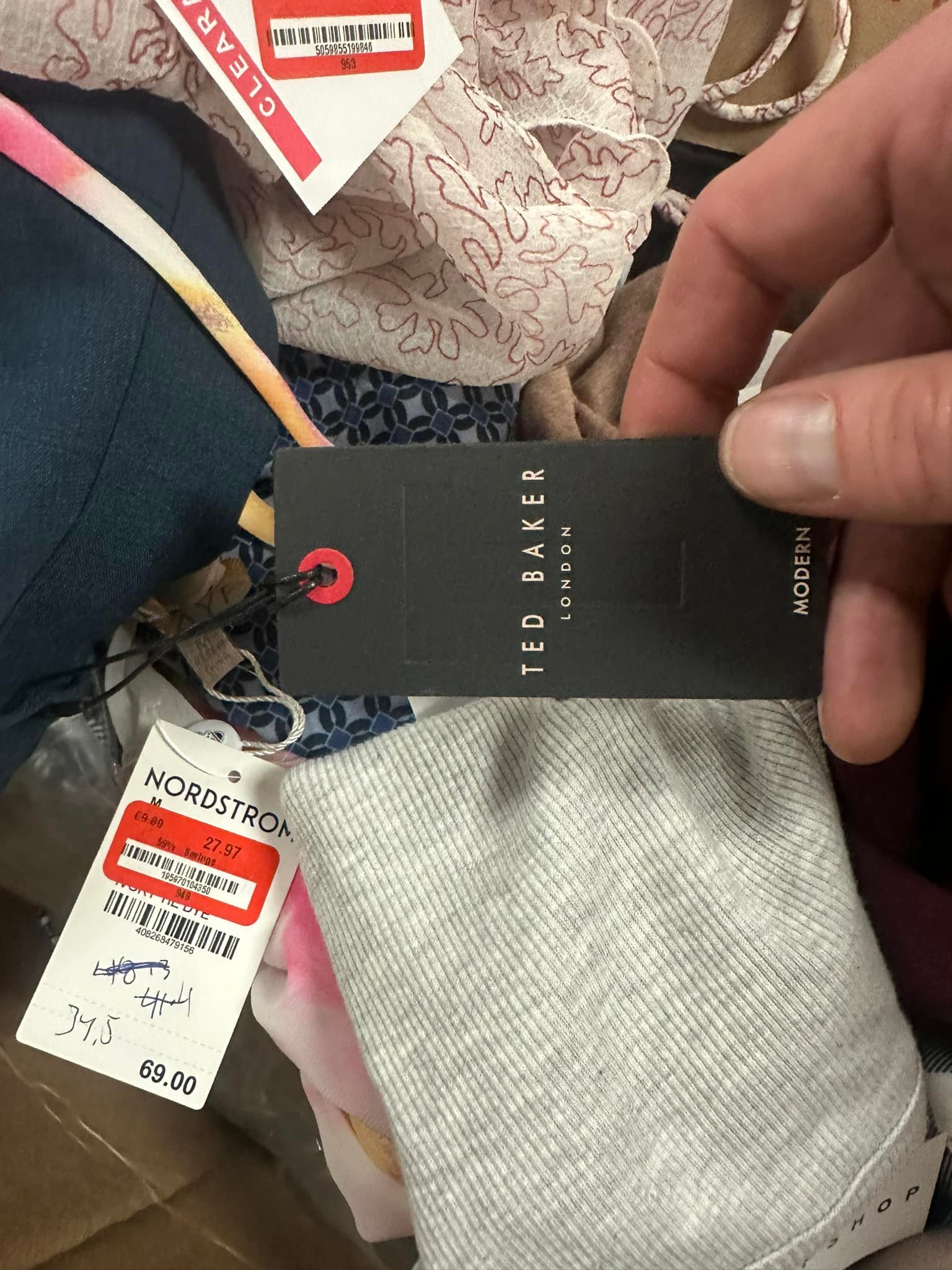 Clothing from Nordstrom mystery boxes