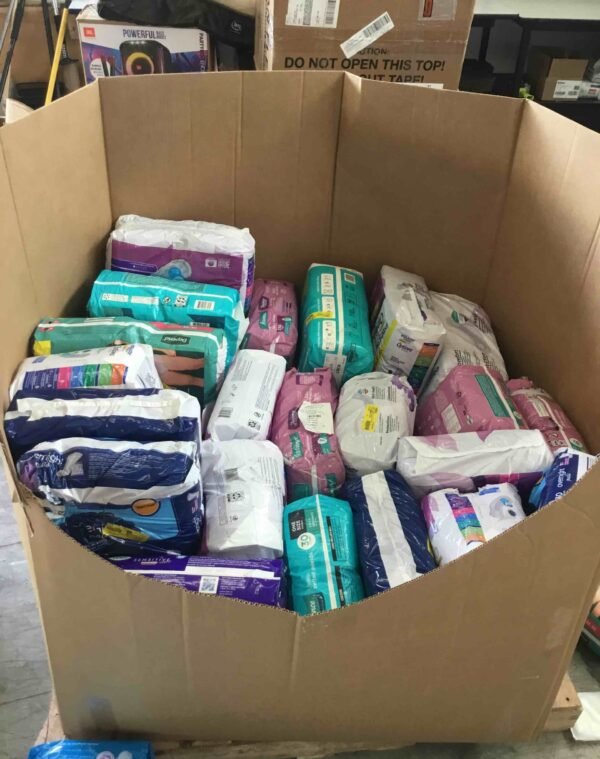 ABDL Diapers, 100 packs per pallet
