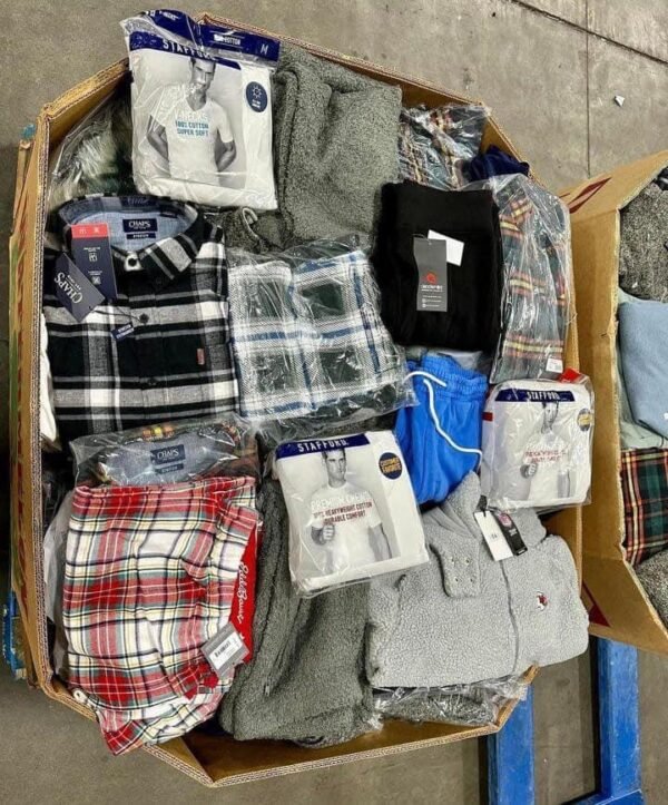 Men’s mixed clothing 350 pieces per pallet
